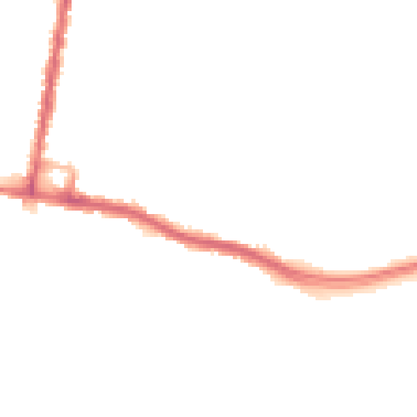 Night-time road noise heatmap for SO18 4EH
