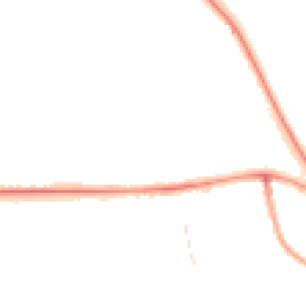 Night-time road noise heatmap for SO18 5AB