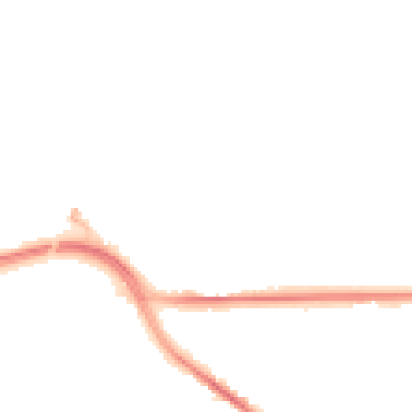 Night-time road noise heatmap for SO18 6AB