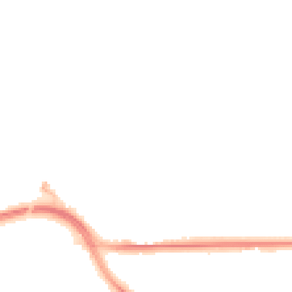 Night-time road noise heatmap for SO18 6AJ