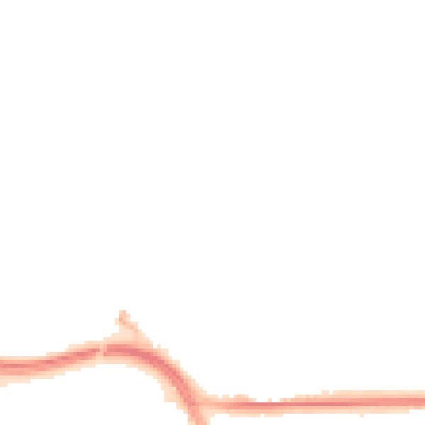Night-time road noise heatmap for SO18 6BA
