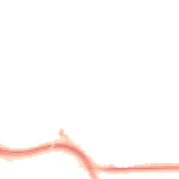 Night-time road noise heatmap for SO18 6SL