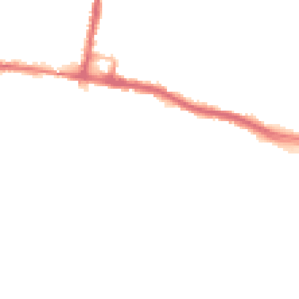 Night-time road noise heatmap for SO19 4BX