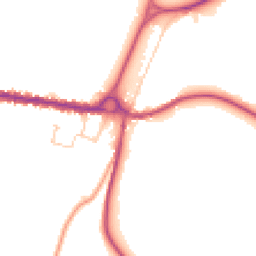Daytime road noise heatmap for SO20 6HH