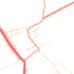 Daytime road noise heatmap for SO20 8AJ