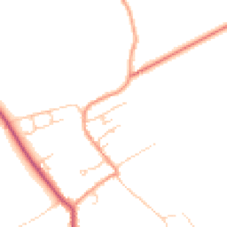 Daytime road noise heatmap for SO20 8AR