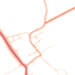Daytime road noise heatmap for SO20 8AU