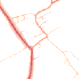 Daytime road noise heatmap for SO20 8BP