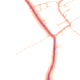Daytime road noise heatmap for SO20 8DA