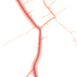 Daytime road noise heatmap for SO20 8DB