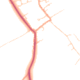 Daytime road noise heatmap for SO20 8DD