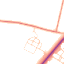 Daytime road noise heatmap for SO20 8GT