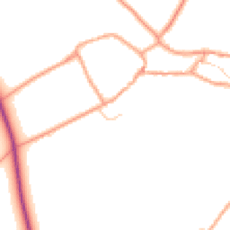 Daytime road noise heatmap for SO20 8HB