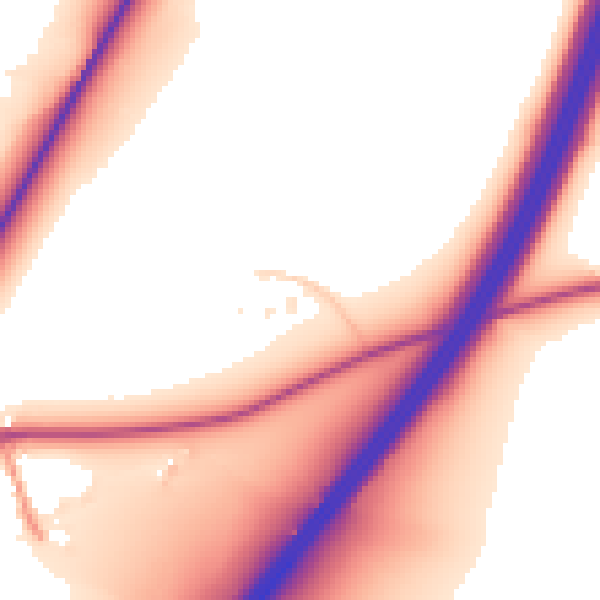 Daytime road noise heatmap for SO21 1AN
