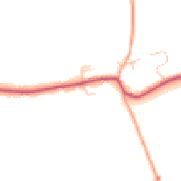 Daytime road noise heatmap for SO21 1AU