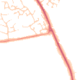 Daytime road noise heatmap for SO21 1FQ