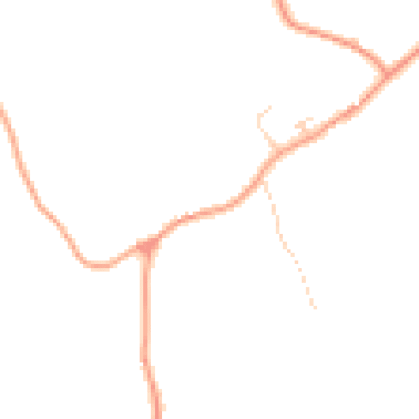Daytime road noise heatmap for SO21 1LU