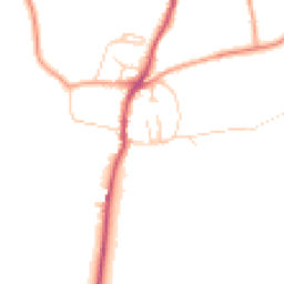 Daytime road noise heatmap for SO21 1QT