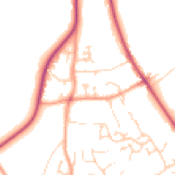 Daytime road noise heatmap for SO21 1SF