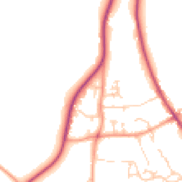 Daytime road noise heatmap for SO21 1SL