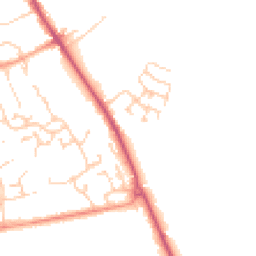 Daytime road noise heatmap for SO21 1TE