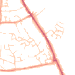 Daytime road noise heatmap for SO21 1TF