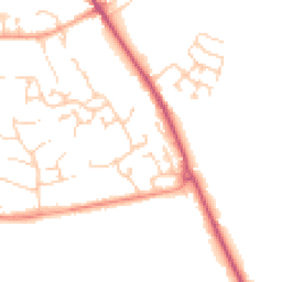 Daytime road noise heatmap for SO21 1UW