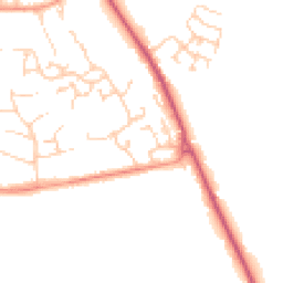 Daytime road noise heatmap for SO21 1WL