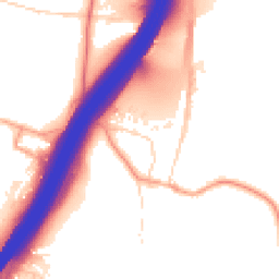 Daytime road noise heatmap for SO21 2AA