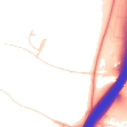 Daytime road noise heatmap for SO21 2AS