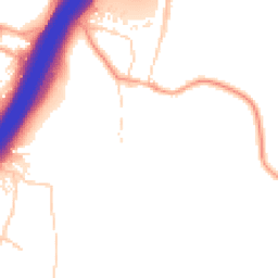 Daytime road noise heatmap for SO21 2BT