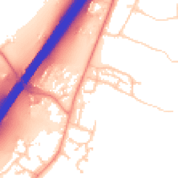 Daytime road noise heatmap for SO21 2DN