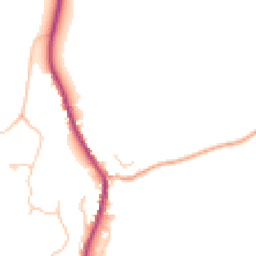 Daytime road noise heatmap for SO21 2JU