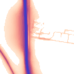 Daytime road noise heatmap for SO21 2QP