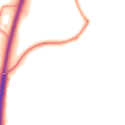 Night-time road noise heatmap for SO21 3JP