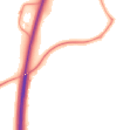 Night-time road noise heatmap for SO21 3JX