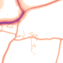 Daytime road noise heatmap for SO21 3LG