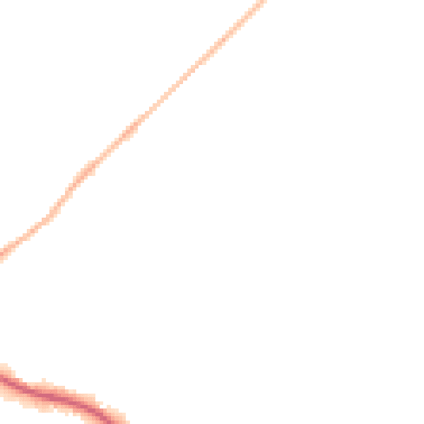 Night-time road noise heatmap for SO22 4BN