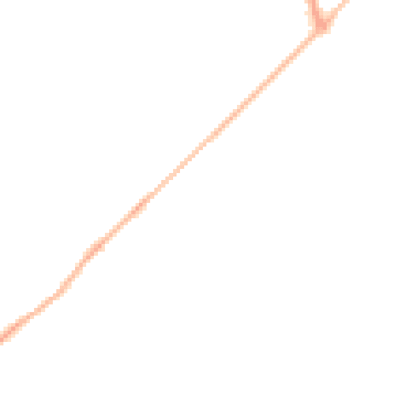 Night-time road noise heatmap for SO22 4DE