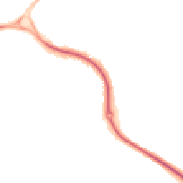 Night-time road noise heatmap for SO22 4EX