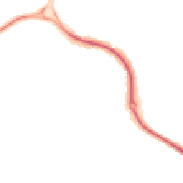 Night-time road noise heatmap for SO22 4EY