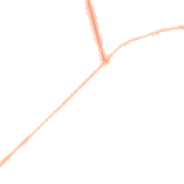 Night-time road noise heatmap for SO22 5GP