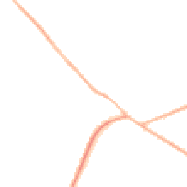 Night-time road noise heatmap for SO22 5GZ