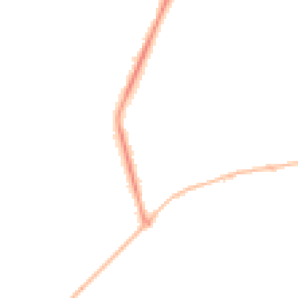 Night-time road noise heatmap for SO22 5HH