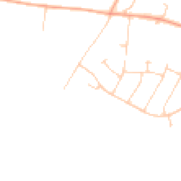 Daytime road noise heatmap for SO22 5NR