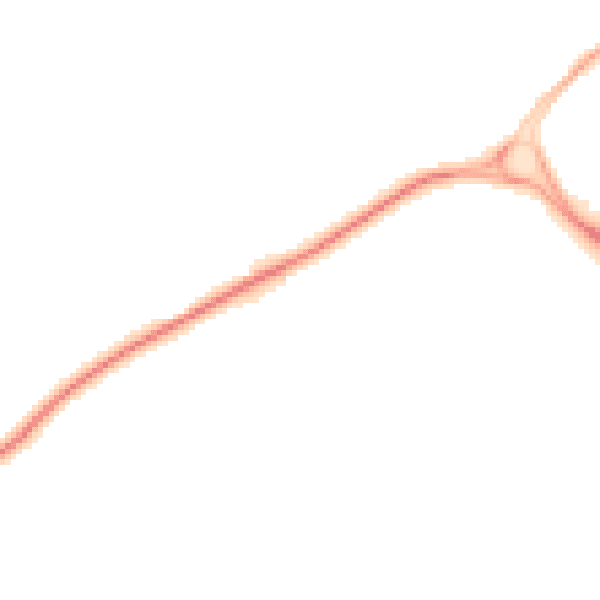 Night-time road noise heatmap for SO22 5QX
