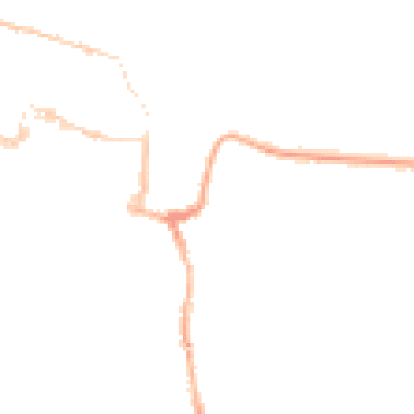 Night-time road noise heatmap for SO23 0AD