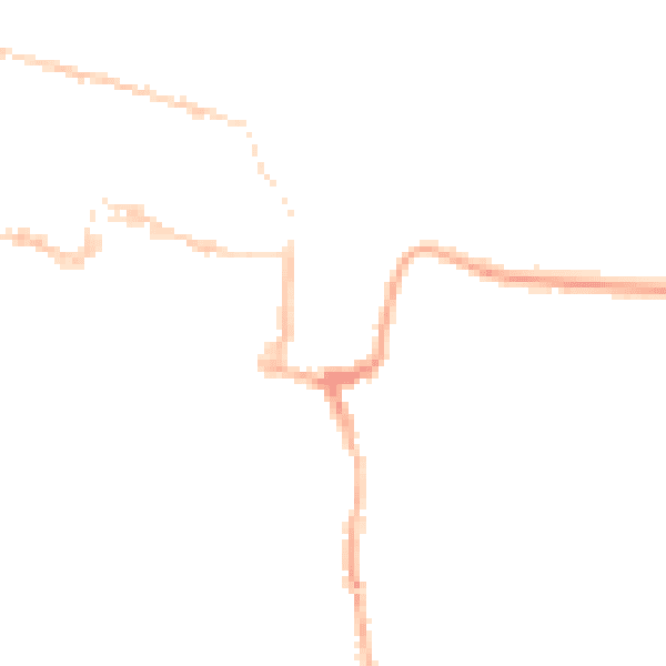 Night-time road noise heatmap for SO23 0EJ