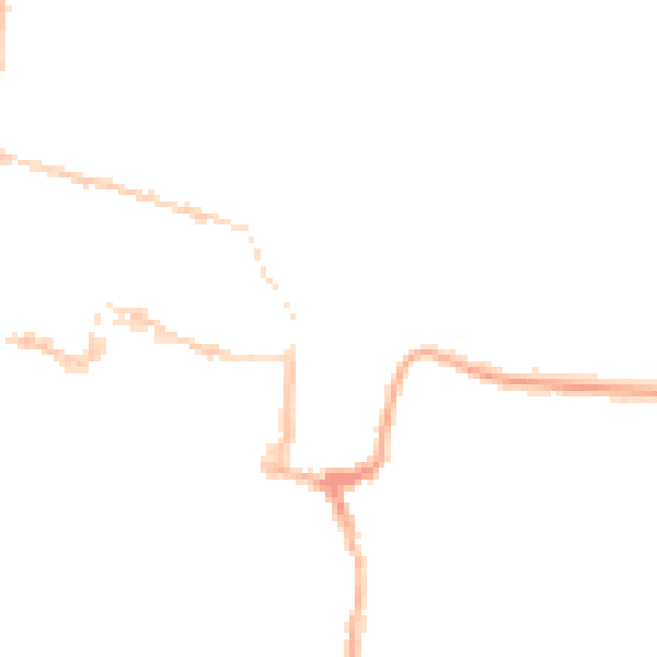Night-time road noise heatmap for SO23 0ER
