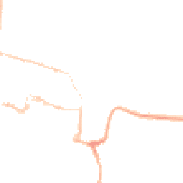 Night-time road noise heatmap for SO23 0ES